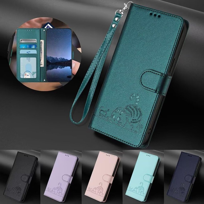 SEAHAI Case for HMD Skyline, Cute Cat Pattern Premium PU