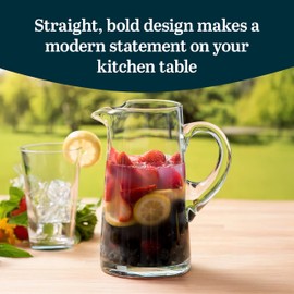 Libbey Cantina Glass Pitcher in Gift Box, 79.3 oz, Clear