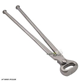 14" Horse Shoe Puller–Premium Vanadium Steel Farrier Tool with Dull Finish,Heavy-Duty Design for Professional Hoof Care,Precision Pulling,Durable,Ergonomic Grip for Efficient Hoof Removal and Shoeing