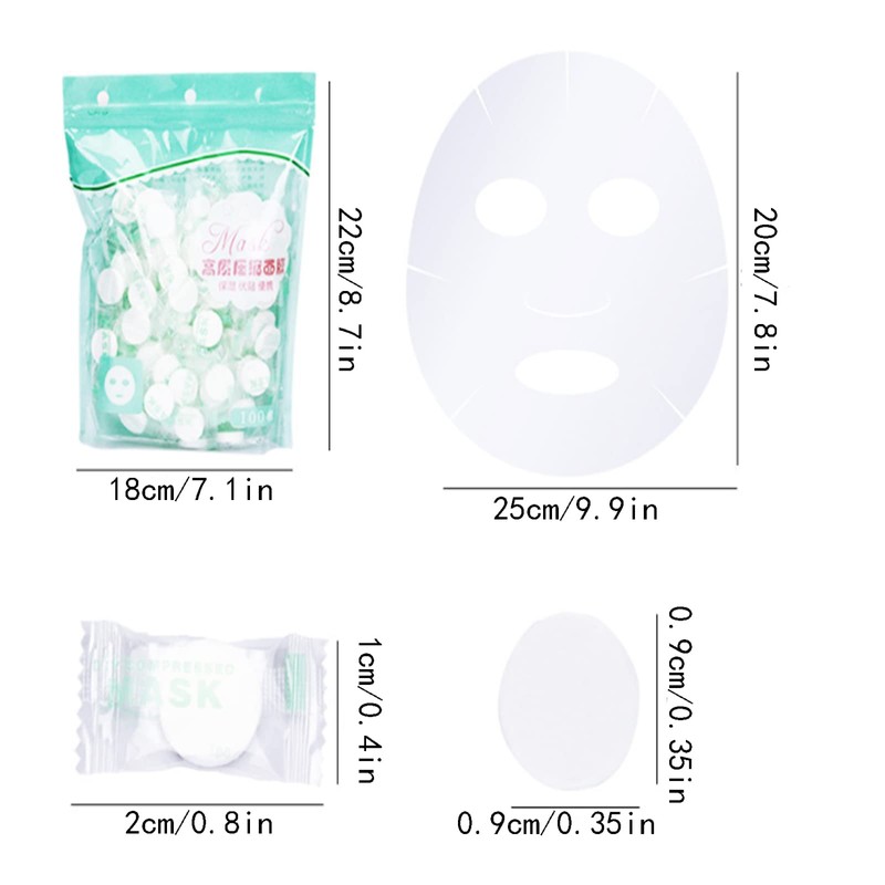 Compressed Paper Mask, Skin Care Compress Face Mask, DIY Compressed