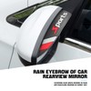 Blilo 2PCS Rear View Mirror Rain Eyebrows, Waterproof PVC Auto