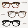 miyya Oprah Style Reading Glasses for Women, Cheaters Eyeglasses, Oversized