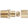 Anderson Metals 50068-0408 Brass Tube Fitting, Connector, 1/4" Compression x