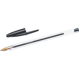 BIC Cristal Original Ballpoint Pen in Black, Line Width 0.4 mm, Pack of 150, Ideal for the Office, Home Office or School