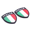AXEN Italy Shield Patch, Embroidered Italian Flag Tactical Patches Hook