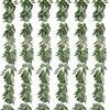 Cekene 2 Pcs 6.5 Ft Artificial Eucalyptus Garland with Willow