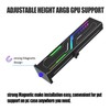 Black Graphics Card Support Bracket ARGB VE180-Black, GPU Stand Brace