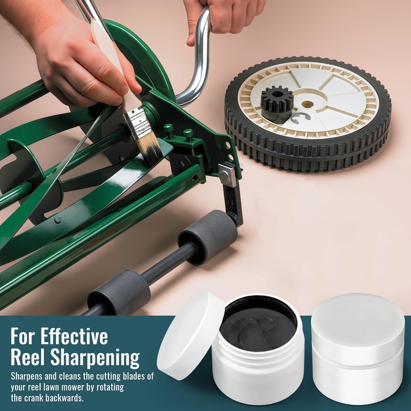 Reel Lawn Mower Sharpening Kit with Brush & Gloves, 80