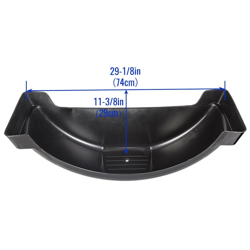 ECOTRIC 2 Pcs Trailer Fenders W/Steps Compatible with 13" Diameter