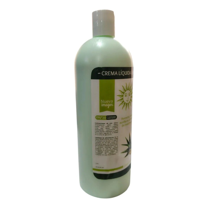 Crema Líquida Pepino Sábila 1lt Casa Solar Fresca