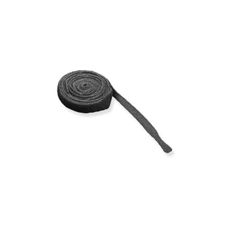 VELCRO CABLE TIE,8",BLACK,10 PK