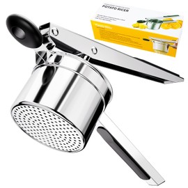 KAYCROWN Potato Ricer, Heavy Duty Stainless Steel Potato Masher and Ricer for Mashed Potatoes Tool, Lemon Squeezer