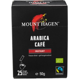 Mount Hagen Organic Fair Trade Instant Coffee Sticks 1.8 oz (50 g) (2 g x 25 P) x 8 Sets