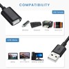 USB Extension Cable 6 ft 5-Pack, USB-A 2.0 Male to