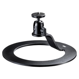 Sanwa Direct 100-PRST007 Desktop Projector Stand, Small, Upward Facing, Load Capacity 11.0 lbs (5 kg), Aluminum, Lightweight, Anti-Slip