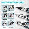 DURATECH 3PCS Pliers Set, Large 6 in 1 Multifunctional Wire