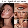 9 Colours Jutqut Glitter Eyeshadow Palette, Sparkling Eyeshadow Palette Shimmer,