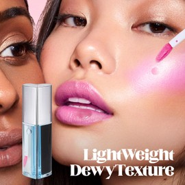 Liquid Blush for Cheeks - Color Change Lipstick,Temperature Change Cosmetic Smudge Proof Lips and Cheek Tint for All Skin Tones