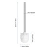 Toilet Brush with Stainless Steel Handle, 7.5 cm Diameter, Set