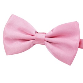 Amajiji Formal Collars for Dog Bow Ties for Medium & Large Dogs (D114 100% Polyester) (Pink)