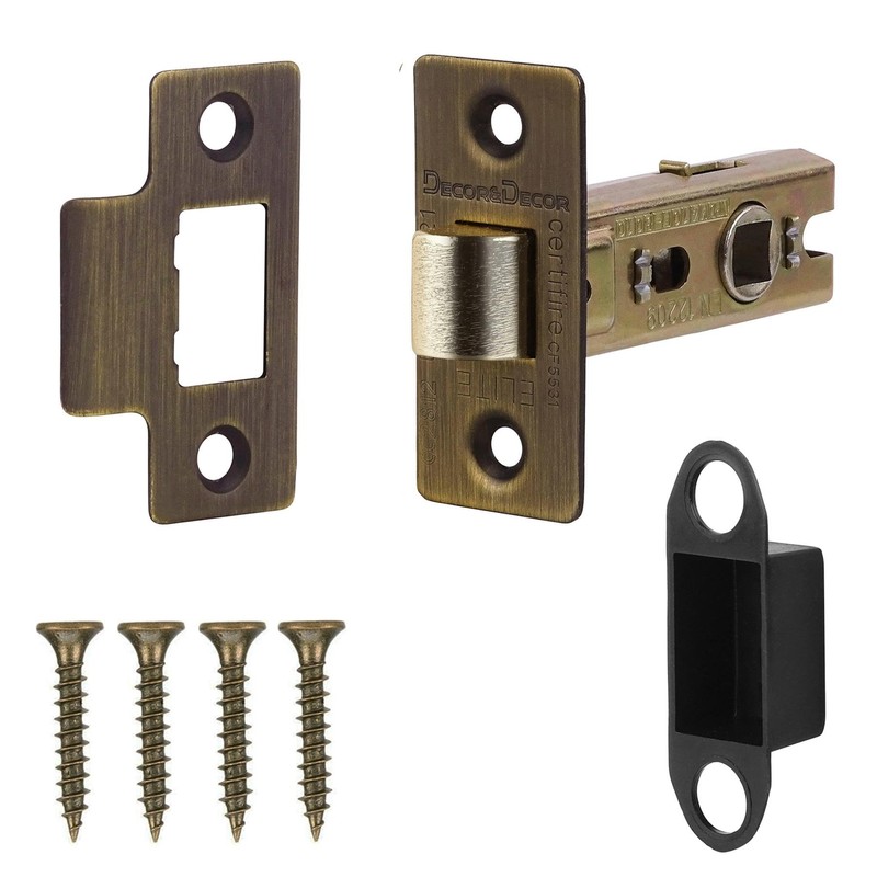 Decoranddecor 3 Inch Tubular Mortice Latch for Internal Doors, Fire