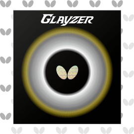 Butterfly 06100 Table Tennis Rubber Glazer, Soft Back, High Tension, Black (278), Thick