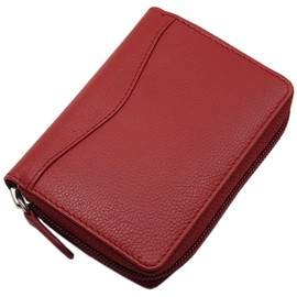 Universal Leather Credit Card Holder and Wallet/Wallet/Wallet in Black or Red, red, checkbook cover