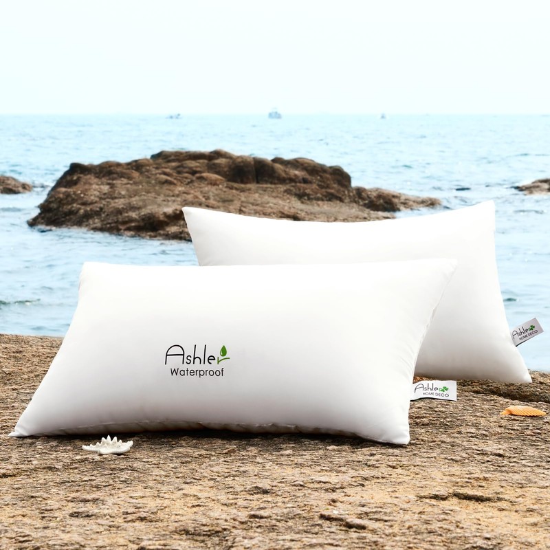 Ashler Home Deco Outdoor Waterproof Pillow Inserts - 12 x