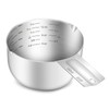 BERYLER 1PCS 2Cup (480ml, 16oz) Single Measuring Cup, Etched Inner