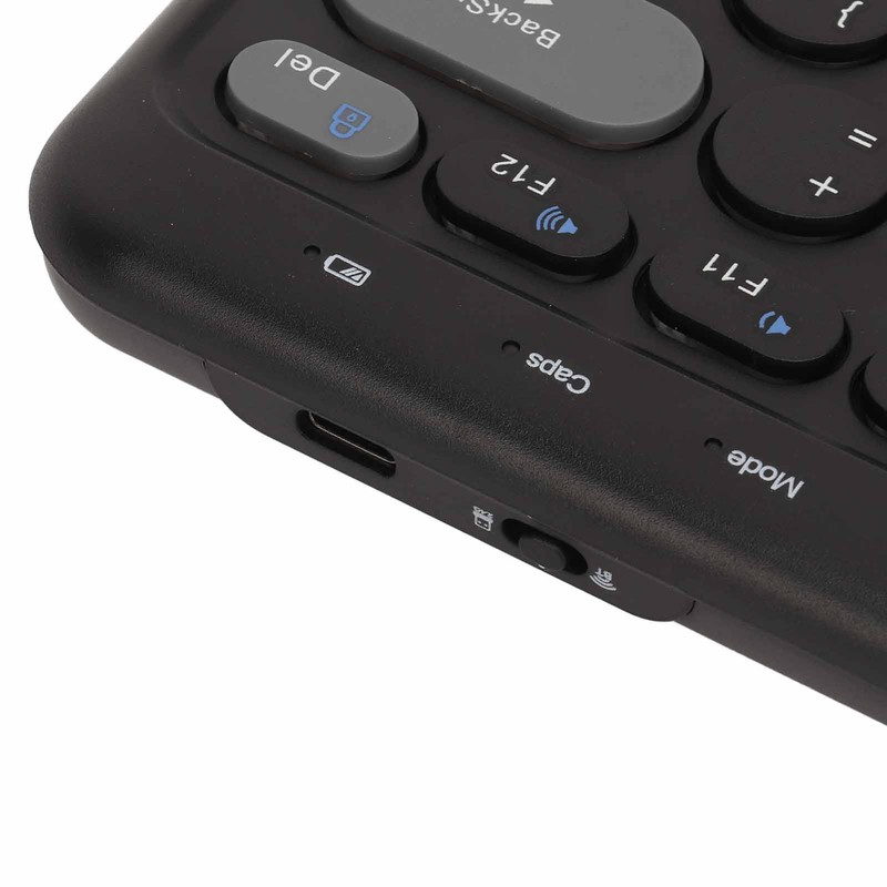 Compact Round Keycaps Mini Keyboard Wireless Bluetooth 2.4G Dual Mode
