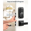 BE-TECH Keyless Entry Smart Door Lock with 2 Lever Handles,