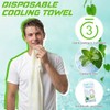 25 Count Extra Large Disposable Cooling Towels for Sports &