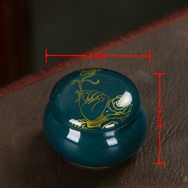 LSTCPGLAI Small Ceramic Urn for Human and Pet Ashes - Mini Funeral Urn with Premium Gift Box (4.5cm x 4.5cm x 3.2cm)