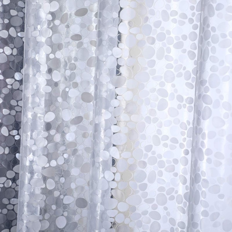 Shower Curtain Liner 76 Inches Long, 3D EVA Heavy Duty