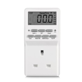 HBN Power Meter Energy Monitor Plug for Home,Electricity Power Consumption Meter with Digital LCD,Cost, Kilowatt Meter, Energy Voltage Amps Power Consumption Meter,13A