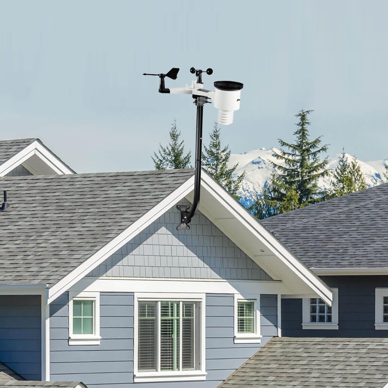 Heavy Duty Antenna Mounting Pole for Ambient Weather Station, Starlink