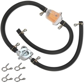 Qiuwanzia Fuel Hose Oil Filter Petrol Switch, Universal Tap Plug Valve Gasoline for 50cc 70cc 90cc 110cc 125cc 150cc Dune Buggies, 4-Wheelers, Pit Bikes, Trail Bikes, Go Karts Switch Fuel Filter Hose