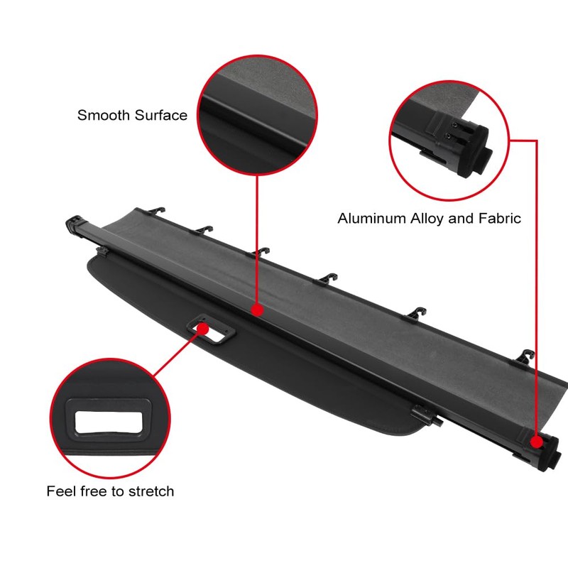KILOAUTO Cargo Covers Fit for 2006-2013 for Volvo XC90 Trunk