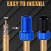MEAJOO 2PCS Presta Valve Adapter, Aluminum Convert Presta to Schrader