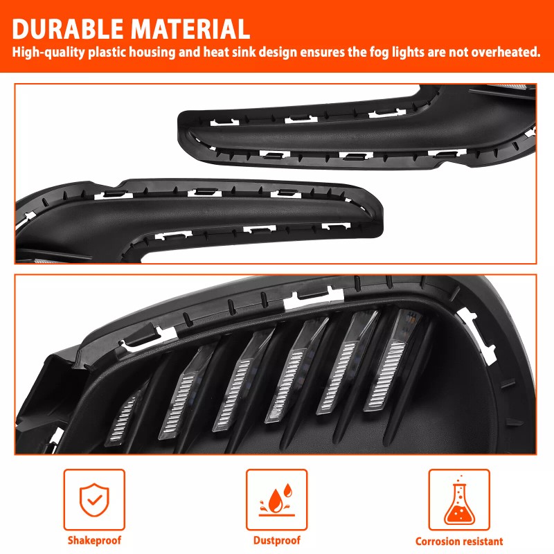 WenQi For 2016-2018 Hyundai Elantra LED DRL Turn Signal Night