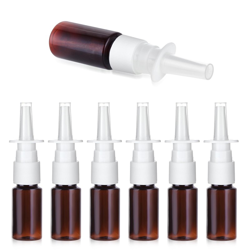 Simarro 7pcs Empty Nasal Spray Bottles, 10ml PET Refillable Atomiser