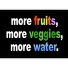 CafePress Healthy Diet Reminder Magnet Rectangle Magnet, 3"x2" Refrigerator Magnet