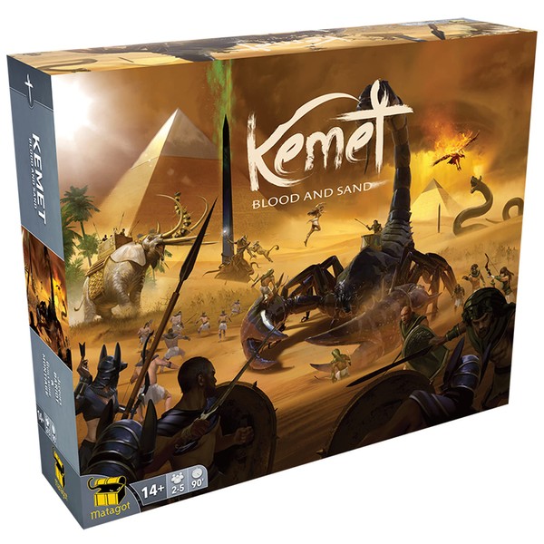 Matagot Kemet Blood and Sand Board Game (Revised Edition) | Strategy Board Game for Teens and Adults | Ages 14 and up | 2 to 5 Players | Average Playtime 90 Minutes | Made by Matagot