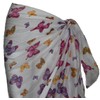 P4F White Cotton Butterfly Sarong