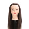 Training Head Long Soft Hair Hairdressing Styling Mannequin Head Hat
