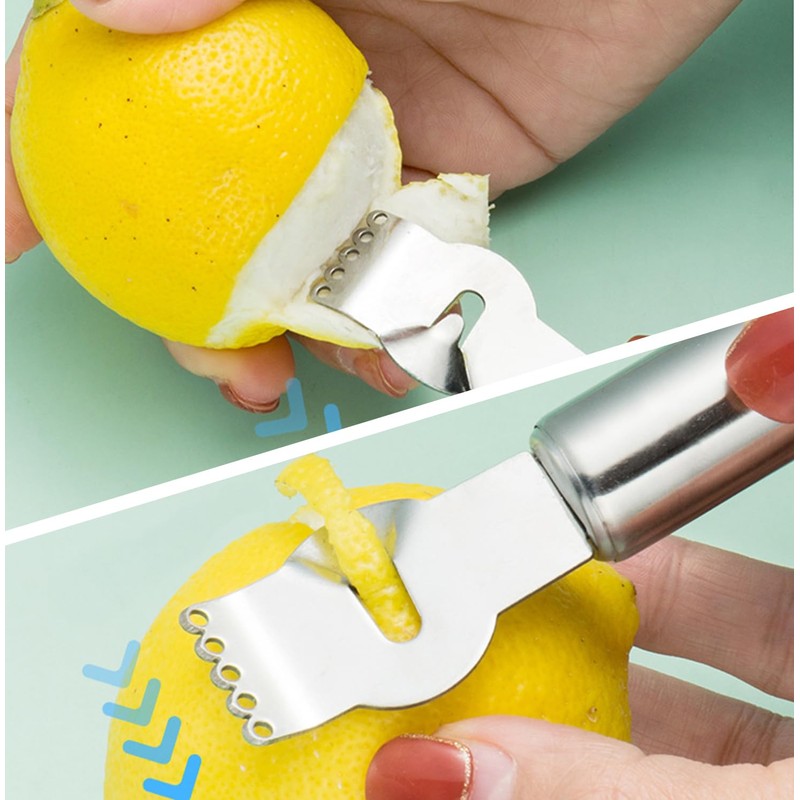 2 Pack Peeler, Lemon Peeler and Orange Peeler, Stainless Steel