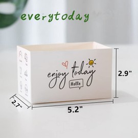 XIZHI Sandwich Take Out Boxes（5.2"*2.9"*2.7" /L*H*W ） Paper Sandwich Cake Box Take Out Food Containers for Toast, Donuts, Sandwiches, Burgers Take Away (50)