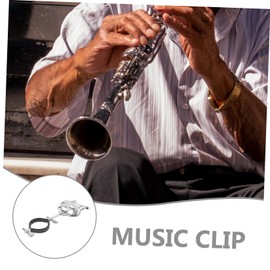 Totority Metal Trumpet Music Sheet Clip Clarinet Marching Band Accessory Flip Folder