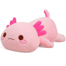 MIAOHAHA Plush Axolotl Toy Plush Pillow Axolotl Stuffed Animal Toy Cute Plushies Kids Plush Toy Pillow(Pink,50cm/19.6in)