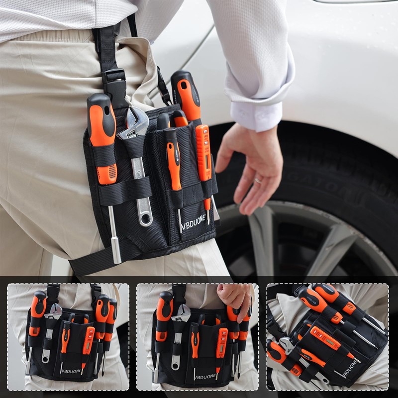 Z Tool Holster for Electricians, Automotive, Craftsmen - Leg and